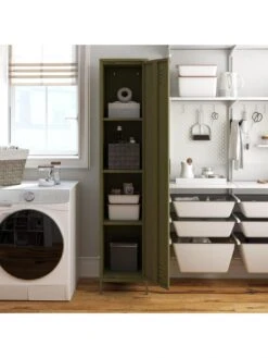 Queer Eye Bradford Single Metal Storage Cabinet - Green 13 Queer Eye Bradford Single Metal Storage Cabinet - Green -Oleu Furniture Shop UTFFH SQ6 0000000047 GREEN RSr1