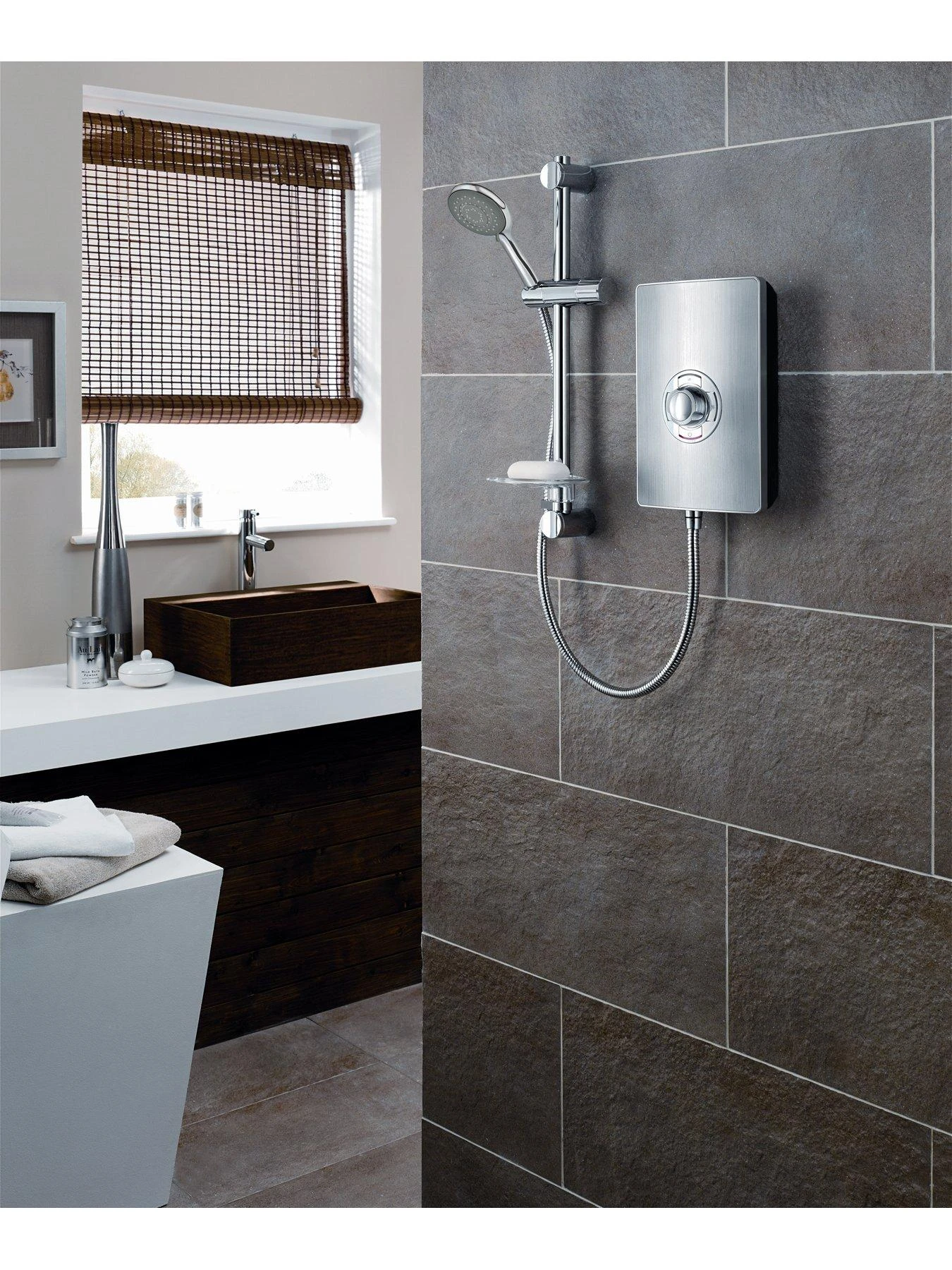 Triton Collection II 8.5kW Electric Shower - Brushed Steel 6 Triton Collection II 8.5kW Electric Shower - Brushed Steel - Image 4