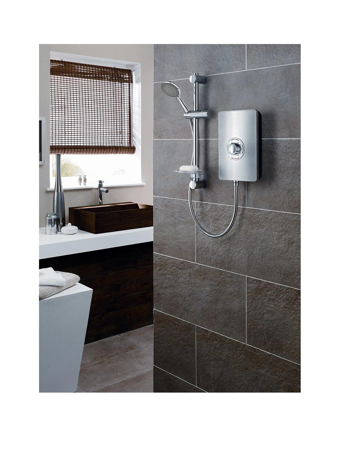 Triton Collection II 9.5kW Electric Shower - Brushed Steel 3 Triton Collection II 9.5kW Electric Shower - Brushed Steel