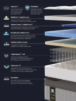 Sealy Posturepedic Destiny Elevate Ultra Plush Mattress -Oleu Furniture Shop UUFVM SQ7 0000000013 WHITE DGy