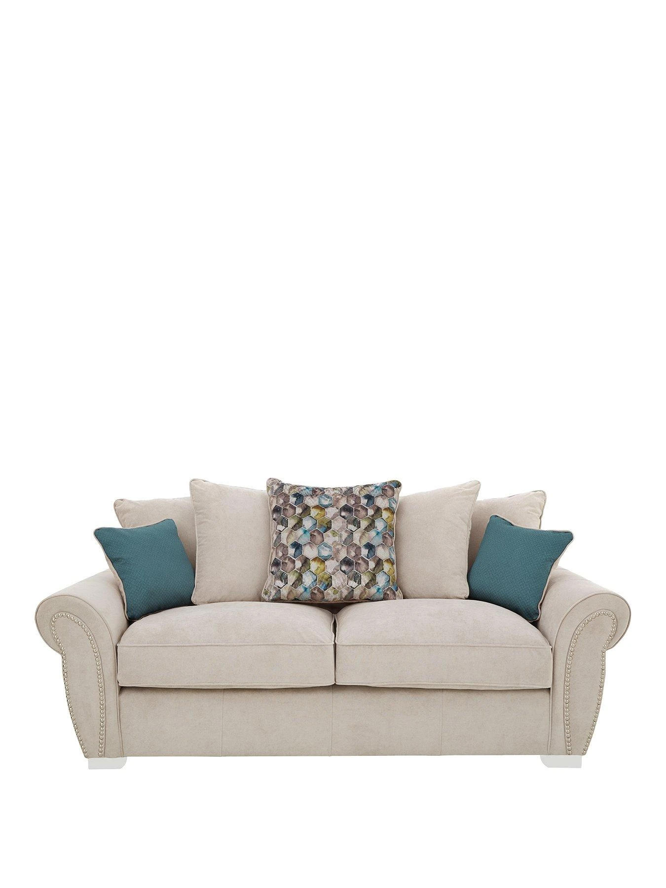 Very Home Flair Fabric 3 Seater Sofa 4 Very Home Flair Fabric 3 Seater Sofa - Image 2