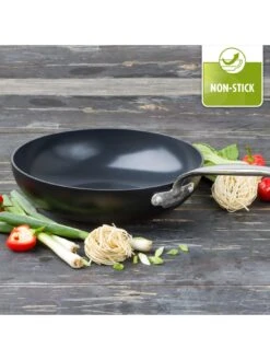 GreenPan Barcelona Black Ceramic Non-stick 28cm Wok -Oleu Furniture Shop UUU5L SQ3 0000000004 BLACK SLd1