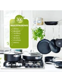 GreenPan Barcelona Black Ceramic Non-stick 28cm Wok -Oleu Furniture Shop UUU5L SQ5 0000000004 BLACK SLd3