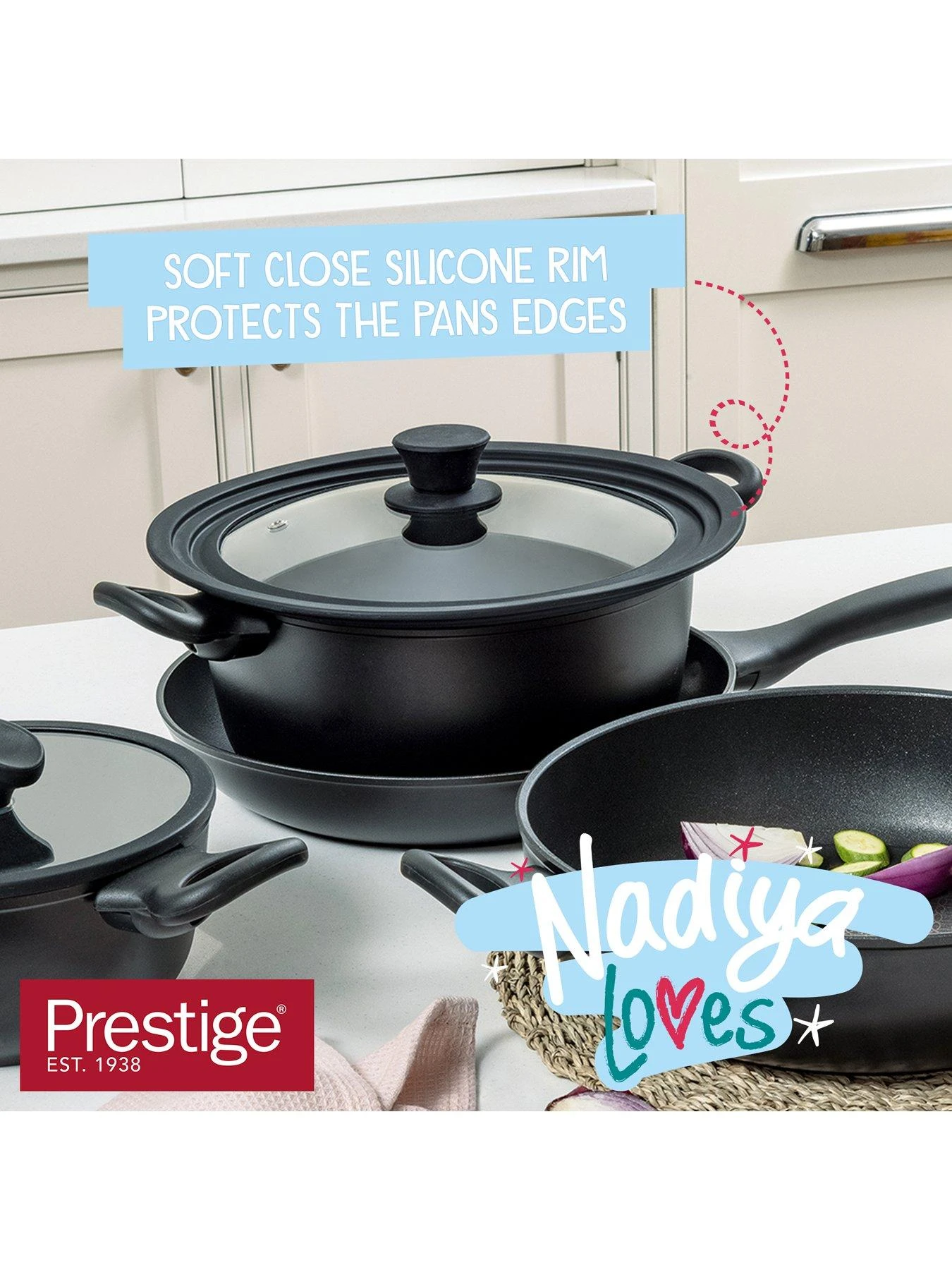 Prestige Nadiya Nesting Cookware Set, 4 Piece 8 Prestige Nadiya Nesting Cookware Set, 4 Piece - Image 6