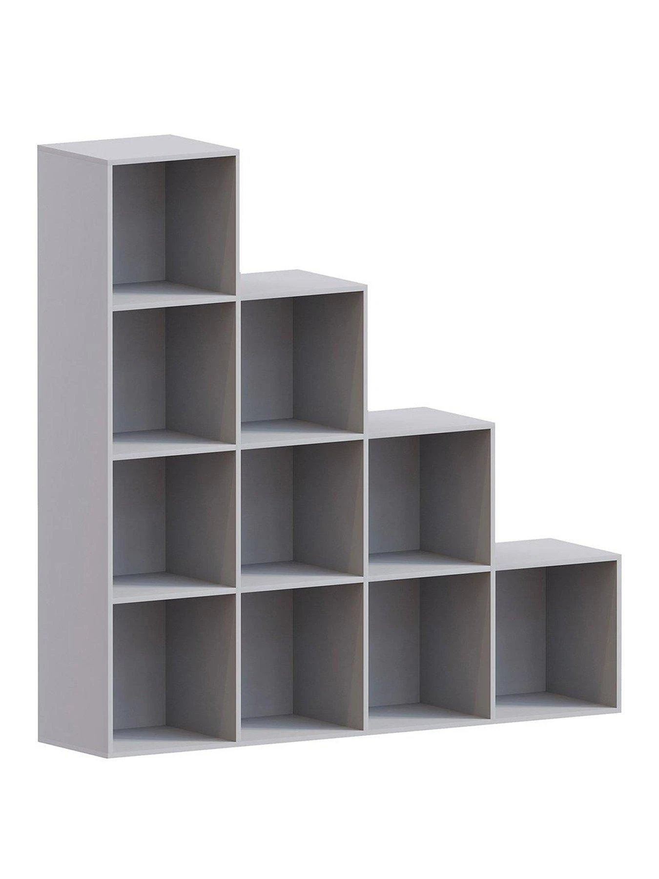 Vida Designs Durham 10 Cube Staircase Storage Unit - Grey 4 Vida Designs Durham 10 Cube Staircase Storage Unit - Grey - Image 2