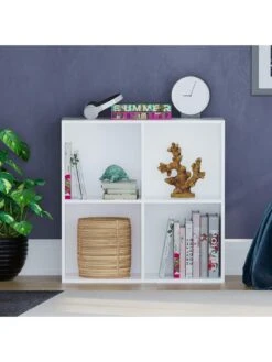 Vida Designs Durham 2 X 2 Cube Storage Unit - White -Oleu Furniture Shop UVJ5S SQ5 0000000013 WHITE SLd1