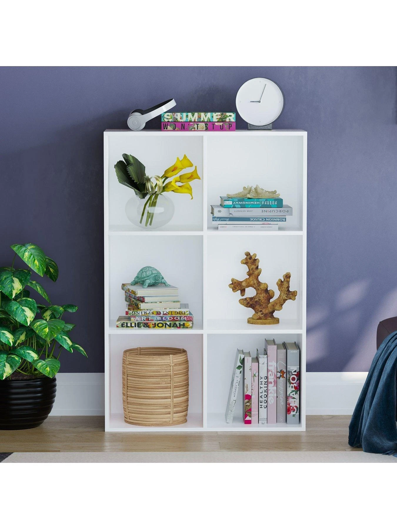 Vida Designs Durham 2 x 3 Cube Storage Unit - White 7 Vida Designs Durham 2 x 3 Cube Storage Unit - White - Image 5