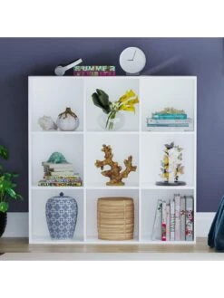 Vida Designs Durham 3 X 3 Cube Storage Unit - White -Oleu Furniture Shop UVJ64 SQ6 0000000013 WHITE SLd2