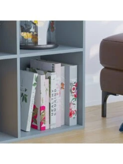 Vida Designs Durham 3 x 3 Cube Storage Unit - Grey -Oleu Furniture Shop UVJ65 SQ5 0000000005 GREY SLd1