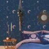 Sassy B Cosmic Babe Wallpaper -Oleu Furniture Shop UVLME SQ1 0000000020 BLUE SLf