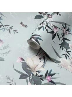 Lipsy Lotus Wallpaper -Oleu Furniture Shop UVLNX SQ3 0000000027 DUCK EGG SLd1