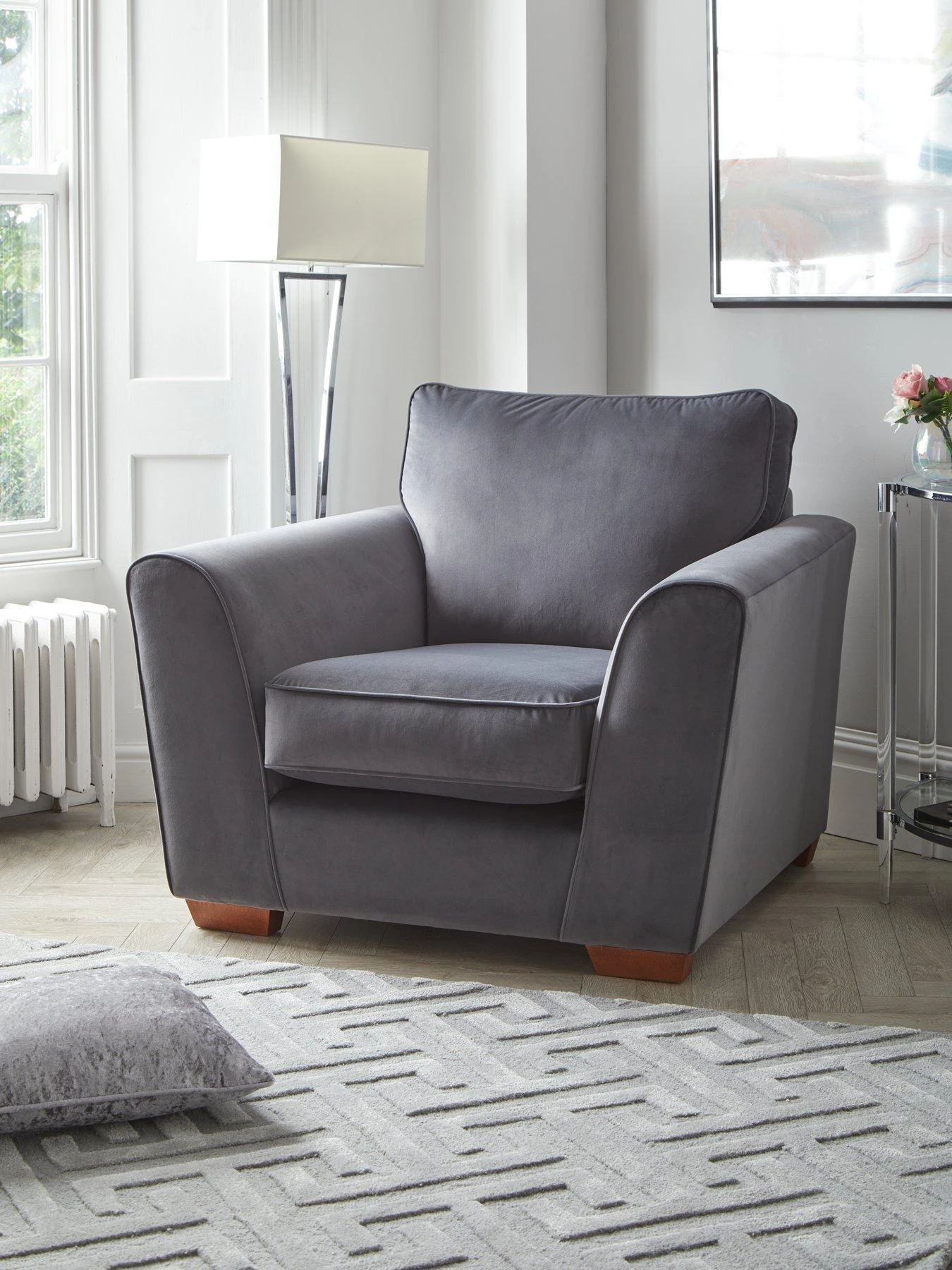 Very Home Jackson Velvet Armchair 3 Very Home Jackson Velvet Armchair