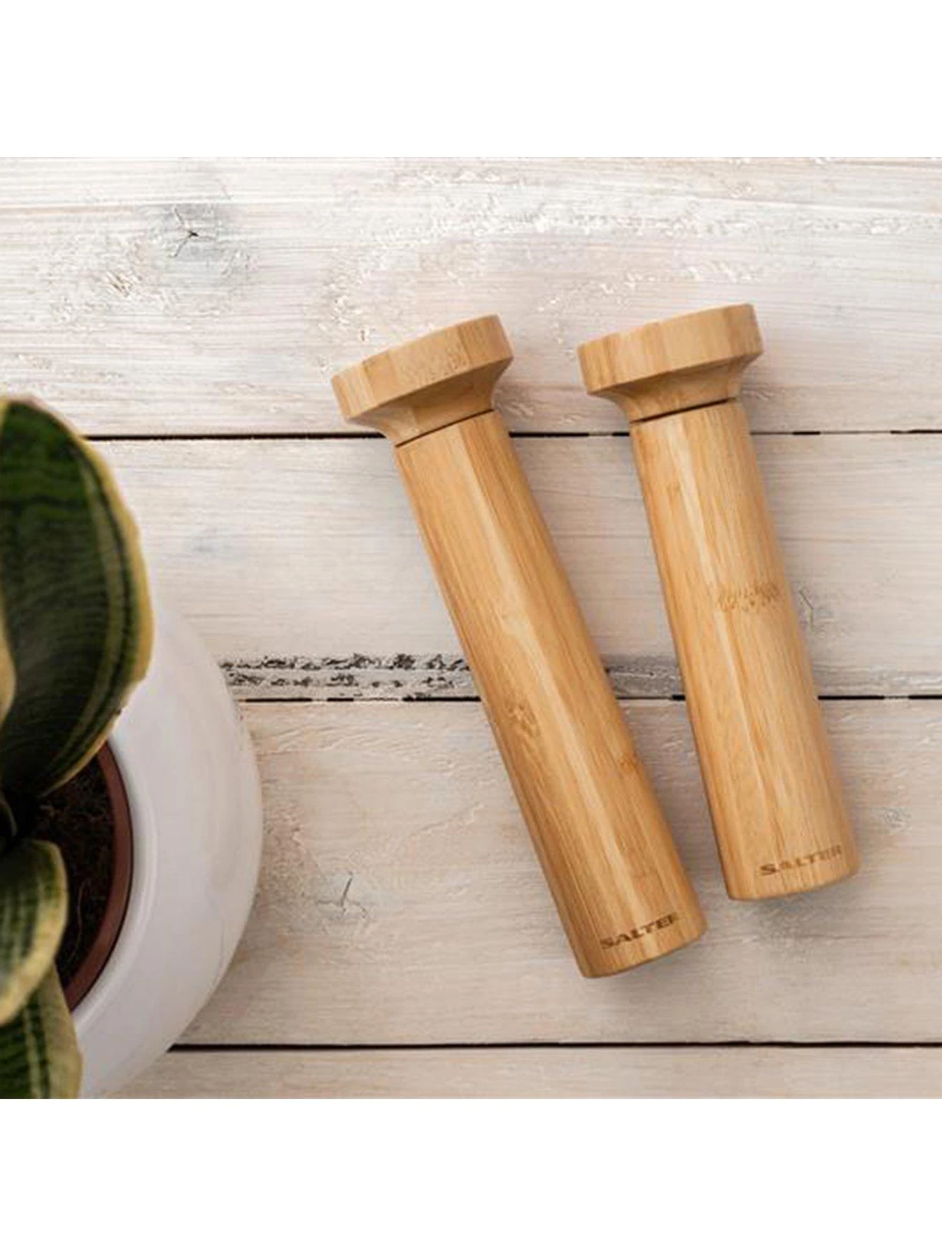 Salter Bamboo Salt & Pepper 4 Salter Bamboo Salt & Pepper - Image 2