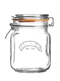 KILNER Set Of 3 1-Litre Clip Top Jars -Oleu Furniture Shop UWVE2 SQ3 0000000647 CLEAR SLd1