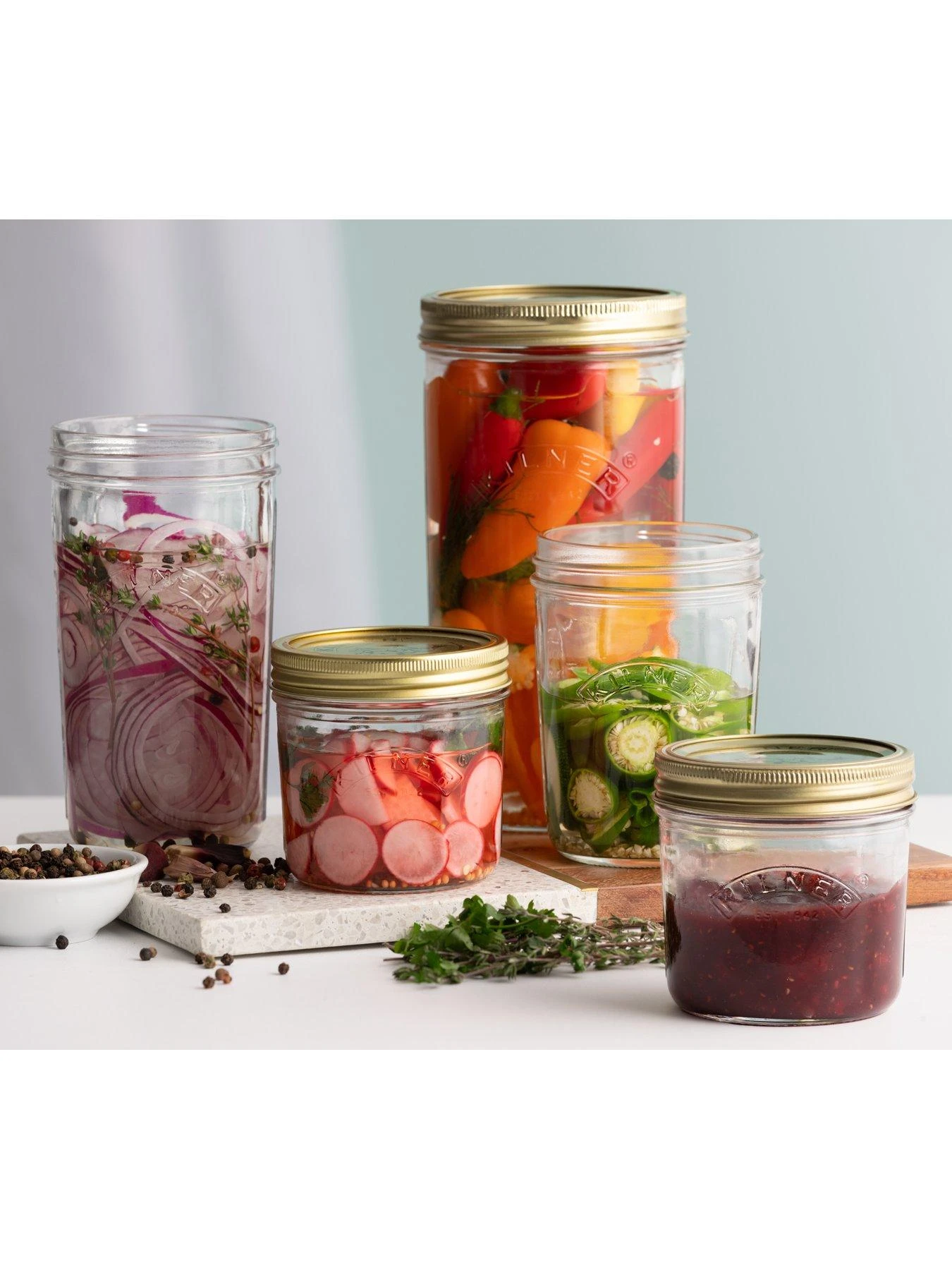 KILNER Set Of 3 0.5-Litre Screw Top Widemouth Preserve Jars 7 KILNER Set Of 3 0.5-Litre Screw Top Widemouth Preserve Jars - Image 5