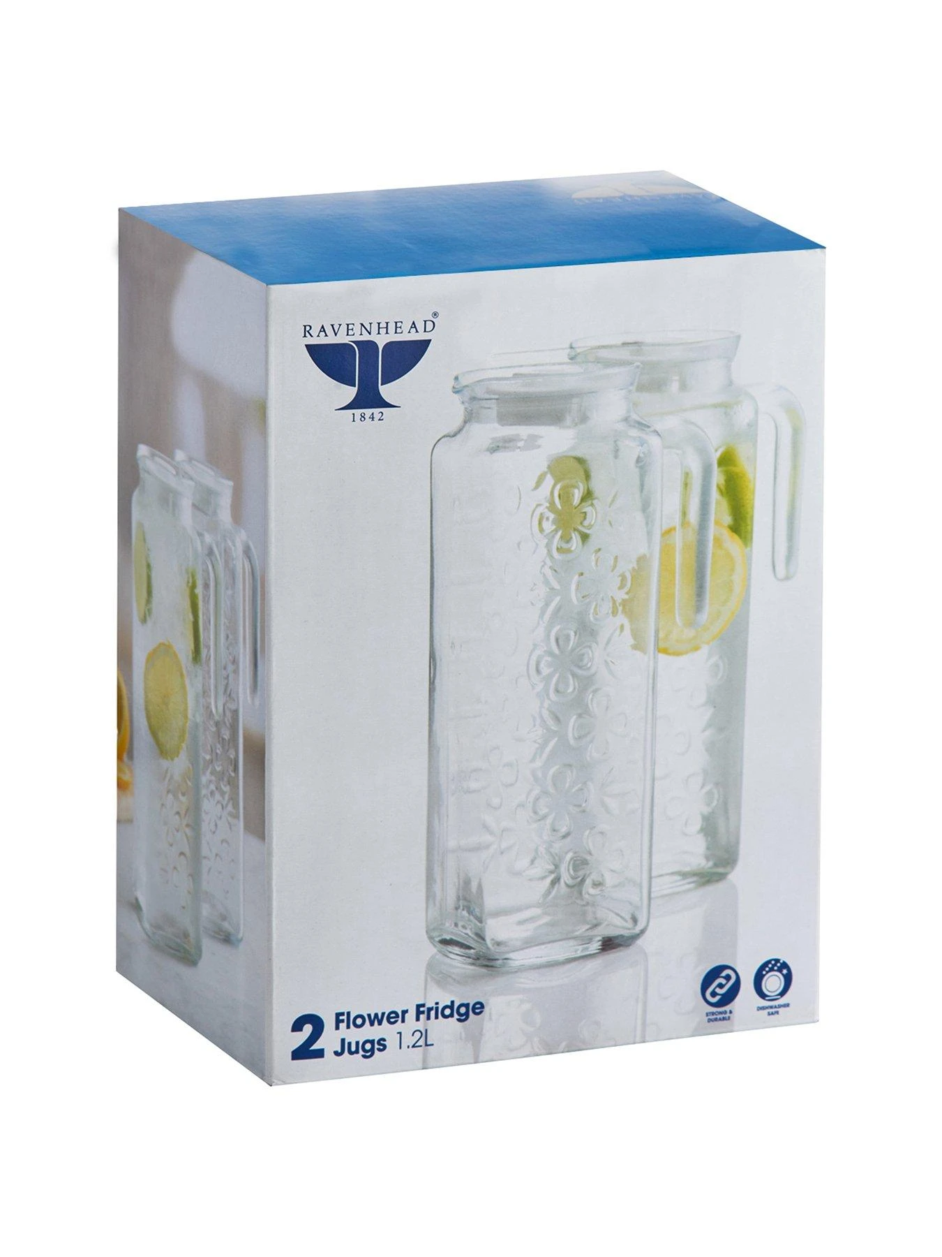 Ravenhead Essentials Flower Fridge Jugs – Set Of 2 4 Ravenhead Essentials Flower Fridge Jugs – Set Of 2 - Image 2