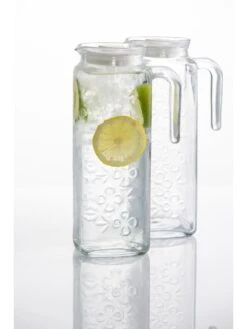 Ravenhead Essentials Flower Fridge Jugs – Set Of 2 11 Ravenhead Essentials Flower Fridge Jugs – Set Of 2 -Oleu Furniture Shop UWVEG SQ4 0000000647 CLEAR SLd2