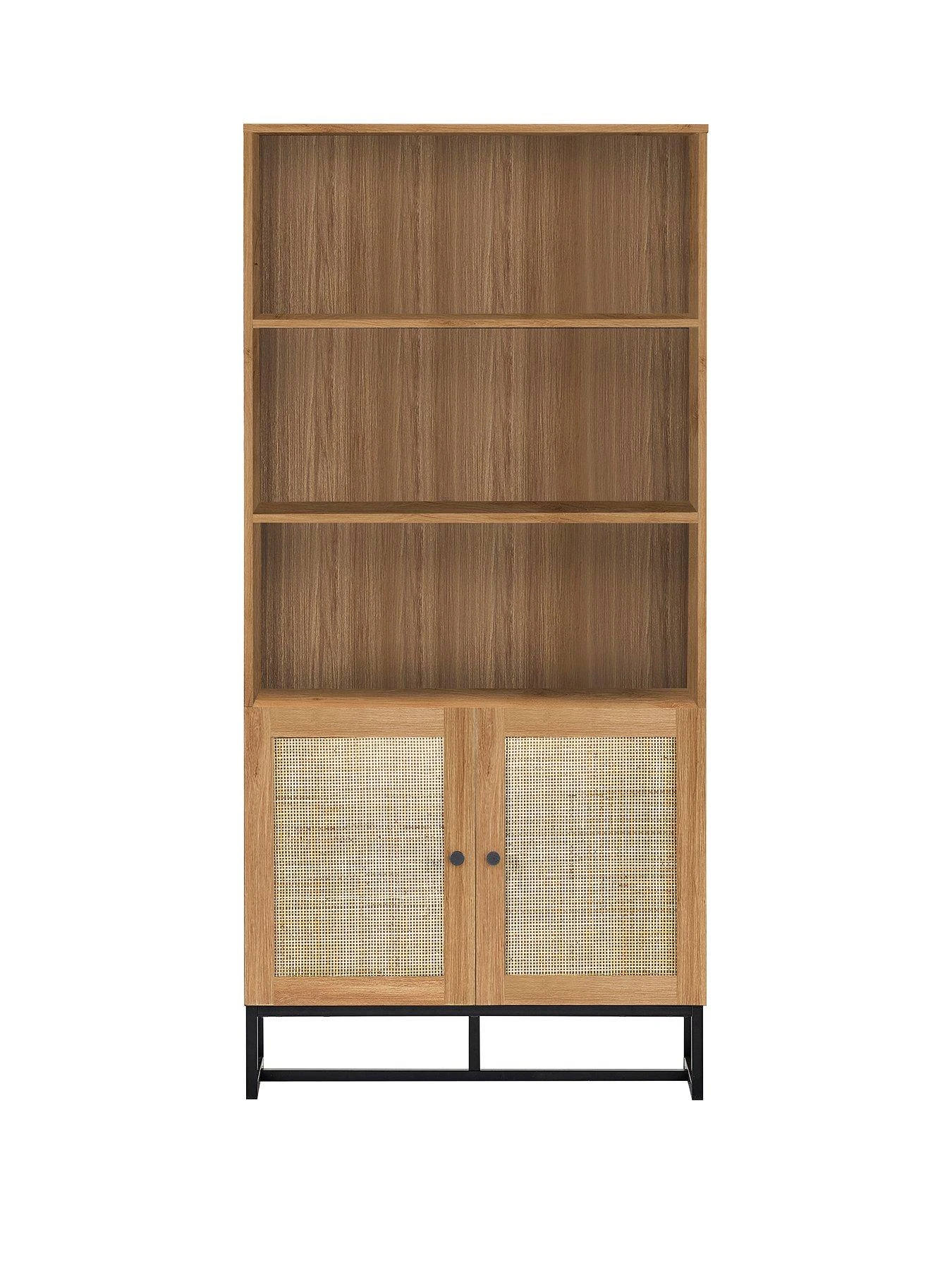 Julian Bowen Padstow Tall Bookcase - Oak 4 Julian Bowen Padstow Tall Bookcase - Oak - Image 2