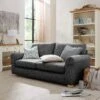 Very Home Bailey Fabric 2 Seater Sofa - Charcoal - FSC® Certified -Oleu Furniture Shop UXSE2 SQ1 0000000071 CHARCOAL RSr