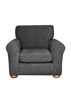 Very Home Bailey Fabric Armchair - CharcoalĀ - FSCĀ® Certified