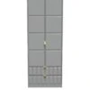 SWIFT Cube Ready Assembled 2 Door, 2 Drawer Wardrobe - FSC® Certified -Oleu Furniture Shop UY6HU SQ1 0000000005 GREY SLf
