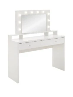 Very Home Aria Dressing Table With Mirror And Lighting - FSC® Certified 11 Very Home Aria Dressing Table With Mirror And Lighting - FSC® Certified -Oleu Furniture Shop UZGZE SQ3 0000000013 WHITE SLa