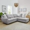 Very Home Odeon Fabric Right Hand Corner Scatterback Sofa - Grey -Oleu Furniture Shop UZLSA SQ1 0000000005 GREY RSr