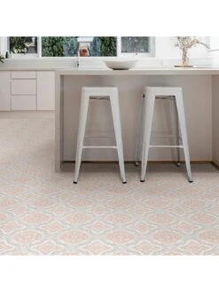 Floor Pops Cecilia Peel & Stick Floor Tiles -Oleu Furniture Shop UZVG6 SQ5 0000000215 LIGHT GREY SLd2