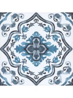 Floor Pops Marrakesh Peel & Stick Floor Tiles -Oleu Furniture Shop UZVG8 SQ3 0000000020 BLUE SLd