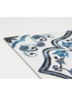 Floor Pops Marrakesh Peel & Stick Floor Tiles -Oleu Furniture Shop UZVG8 SQ5 0000000020 BLUE SLd2