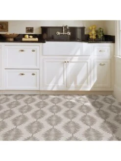 Floor Pops Foliage Peel & Stick Floor Tiles -Oleu Furniture Shop UZVGB SQ3 0000000143 BROWN SLd