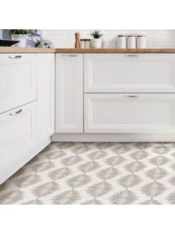 Floor Pops Foliage Peel & Stick Floor Tiles -Oleu Furniture Shop UZVGB SQ4 0000000143 BROWN SLd1