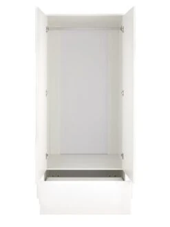 Very Home Gleam Gloss 2 Door, 1 Drawer Wardrobe -Oleu Furniture Shop V24B4 SQ4 0000000013 WHITE SLd