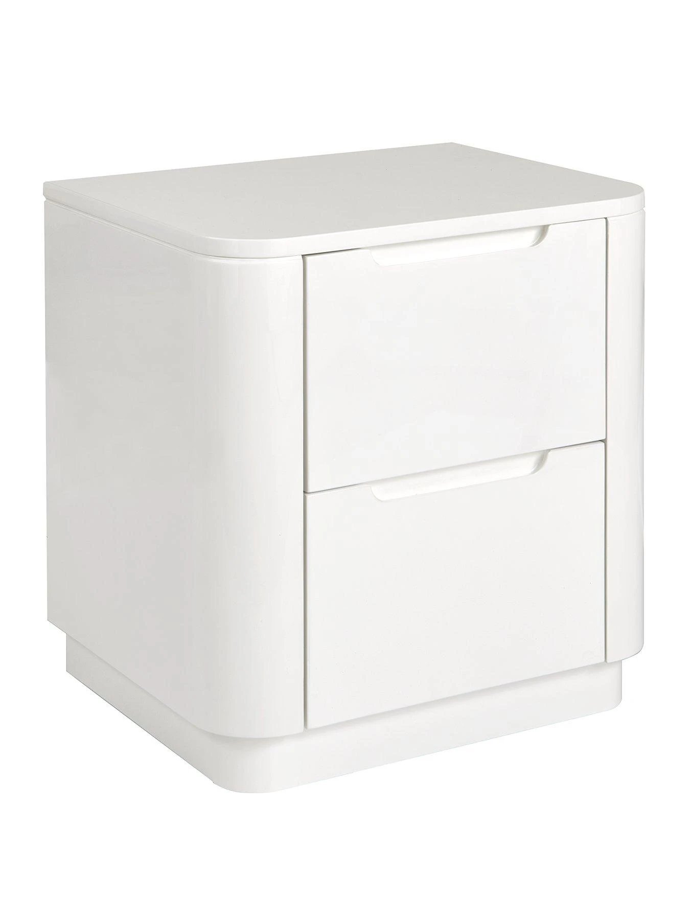 Very Home Gleam Gloss 2 Drawer Bedside Chest 4 Very Home Gleam Gloss 2 Drawer Bedside Chest - Image 2