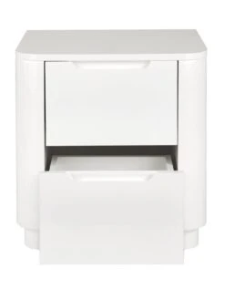 Very Home Gleam Gloss 2 Drawer Bedside Chest 9 Very Home Gleam Gloss 2 Drawer Bedside Chest -Oleu Furniture Shop V24B6 SQ4 0000000013 WHITE SLd
