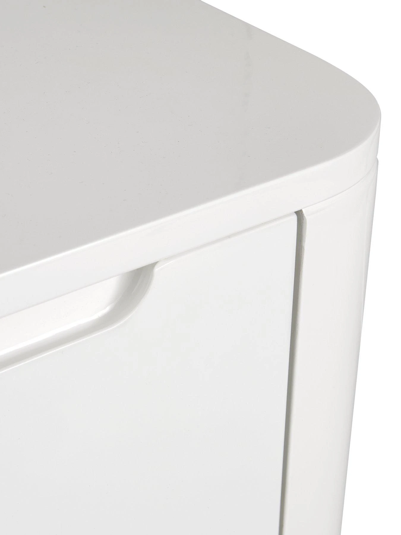 Very Home Gleam Gloss 2 Drawer Bedside Chest 6 Very Home Gleam Gloss 2 Drawer Bedside Chest - Image 4