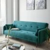 Very Home Cadiz Velvet Sofa Bed - Blue - FSC® Certified 1 Very Home Cadiz Velvet Sofa Bed - Blue - FSC® Certified -Oleu Furniture Shop V2K5Y SQ1 0000000020 BLUE RSr
