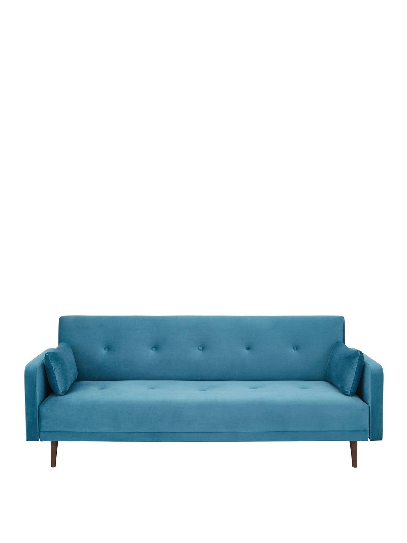 Very Home Cadiz Velvet Sofa Bed - Blue - FSC® Certified 4 Very Home Cadiz Velvet Sofa Bed - Blue - FSC® Certified - Image 2