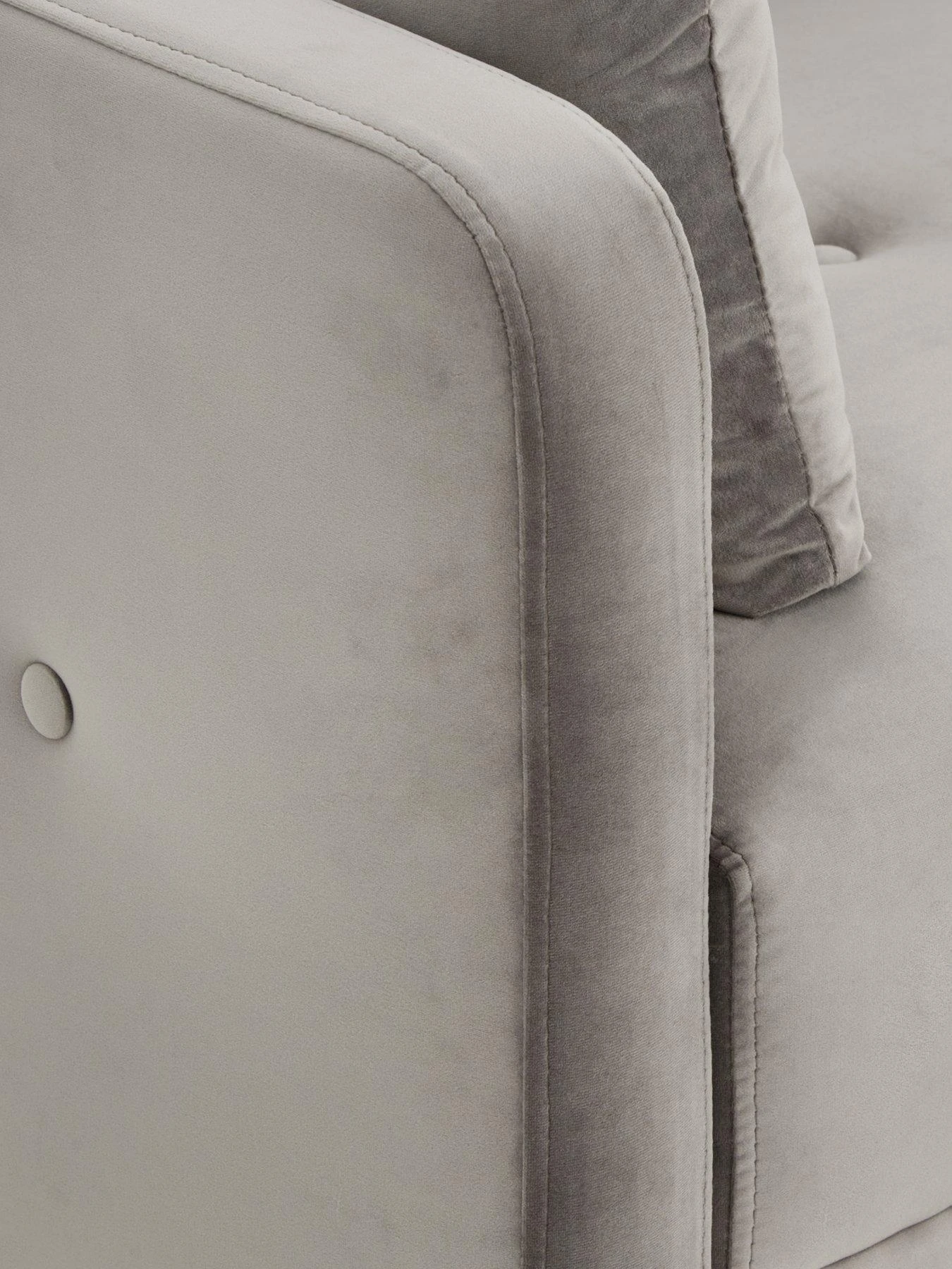 Very Home Cadiz Velvet Sofa Bed - Grey - FSC® Certified 7 Very Home Cadiz Velvet Sofa Bed - Grey - FSC® Certified - Image 5