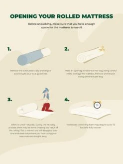 Airsprung Ivy Deep Quilt Mattress - Medium Firm -Oleu Furniture Shop V2RT7 SQ6 0000000013 WHITE SLd4