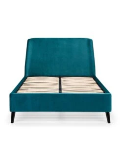 Julian Bowen Frida Curved Velvet Bed - Teal -Oleu Furniture Shop V2TJA SQ6 0000000082 TEAL SLd3
