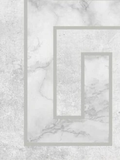 Fresco Meander Wallpaper -Oleu Furniture Shop V3KEN SQ3 0000000005 GREY SLd1