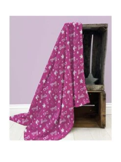 Barbie Stars Fleece Blanket - Pink