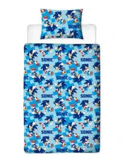 Sonic The Hedgehog Moves Single Duvet Cover Set - Multi 8 Sonic The Hedgehog Moves Single Duvet Cover Set - Multi -Oleu Furniture Shop V3MMT SQ3 0000000029 MULTI SLd