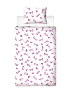 Barbie Sweet Single Panel Duvet Cover Set - Pink -Oleu Furniture Shop V3MNK SQ3 0000000063 PINK SLd