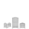 East Coast Toulouse Cotbed, Dresser And Wardrobe Roomset- Grey 1 East Coast Toulouse Cotbed, Dresser And Wardrobe Roomset- Grey -Oleu Furniture Shop V3N8S SQ1 0000000005 GREY SLf