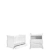 East Coast Alaska Cotbed And Dresser Roomset- White