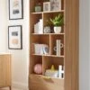 Very Home Carina Bookcase - Oak 1 Very Home Carina Bookcase - Oak -Oleu Furniture Shop V3R6F SQ1 0000000006 OAK RSr
