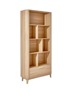 Very Home Carina Bookcase - Oak 10 Very Home Carina Bookcase - Oak -Oleu Furniture Shop V3R6F SQ3 0000000006 OAK SLa