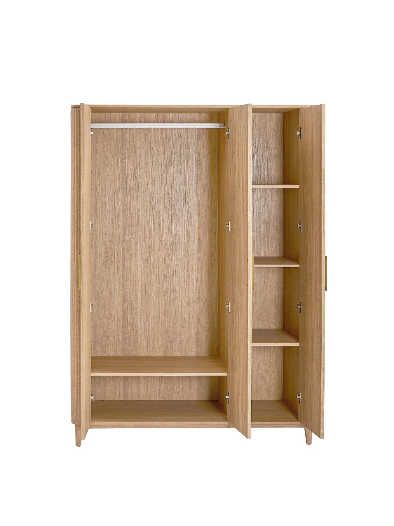 Very Home Carina 3 Door Wardrobe - Oak 5 Very Home Carina 3 Door Wardrobe - Oak - Image 3